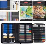 80 Pack Drawing Set Sketching Kit, Pro Art Supplies With 3-COLOR Sketchbook. Fixed Price $35.92.