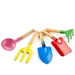 Gardening Tools Set For Kids - 5PCS Metal With Wooden Handles, Safe Use. Fixed Price $14.66.