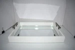 Kate And Laurel Lipton Modern Rectangular Mirrored Tray, 16.5 X 12.25, White/sil. Fixed Price $55.99.