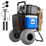 Vevor Beach Dolly Wagon Cart With 12" Balloon Wheels For Sand 165 Lbs Load. Fixed Price $109.99.