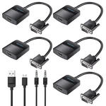 Vention Vga To Hdmi 5 PACK-1080P Video Dongle Adaptador Converter With Au.... Fixed Price $64.54.