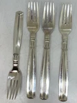 Lotus W&s Sorensen Sterling Silver Regular Fork 4-TINE 7" Set Of 3+1 SOR-04. Fixed Price $675.00.