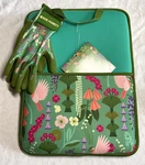 Kate Merritt Gardening Set Kneeling Pad Gloves Floral Multi Colored Nip. Fixed Price $35.99.