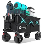 Sekey 220L Wagons Carts Foldable With Big All-terrian Beach Wheels, Collapsible. Fixed Price $170.81.