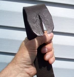 Large Primitive Antique Folk Art Blacksmithed Iron Or Steel Tool Rustic Country. Fixed Price $99.00.