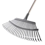 Yocada 19.3 Garden Leaf Rake Wide Heavy Duty Adjustable Long Handle. Fixed Price $34.08.