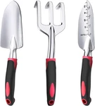 Tool Set, 3 Pieces Aluminum Heavy Gardening Kit Cherry Red Pcs. Fixed Price $16.17.