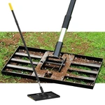 Lawn Leveling Rake, 17"X10" Heavy Duty Sand Tool With 6.7FT Stainles.... Fixed Price $51.96.