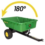 650 Lbs. 10 Cu. Ft. Poly Cart With 180 Full Dump John Deere Hauling. Fixed Price $614.46.