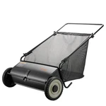 26" Push Lawn Sweeper 7 Cu Ft Leaf Grass Collector W/ 4 Brushes. Fixed Price $155.99.
