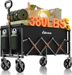 Collapsible Wagon Cart Foldable Beach With All-terrain Wheels 380 Lbs. Fixed Price $44.99.