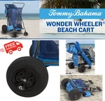 Tommy Bahama Beach Balloon Tires Cart Oversized Mesh Storage. Fixed Price $198.78.