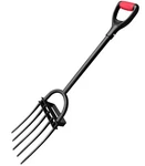 Garden Fork, Pitchforks Digging Composting Spading, Long Hand Tiller & Cu.... Fixed Price $66.75.