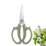 Leize Flower Scissors, Premium Thickened Stainless Medium, Grey Green Slender. Fixed Price $13.49.