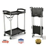 Olympia Tools 89-356 Pack-n-roll Folding Collapsible Service Cart Black 50LB Per. Fixed Price $164.75.
