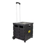 Dbest Products Quik Cart Wheeled Rolling Crate Teacher Utility With Seat .... Fixed Price $81.25.