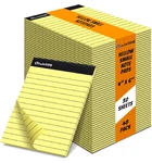 Oleitodh 4X6 Notepads 48 Pack Yellow Memo Small Writing With Perfora. Fixed Price $37.50.