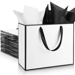 12 Pack Metallic Gift Bag With Handles Tissue 11.8 X 10 4'' Thank You F.... Fixed Price $28.77.
