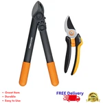 Fiskars Powergear Lopper Hand Pruner Set Heavy Duty Garden Shears Trimming Tools. Fixed Price $46.95.