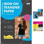 Inkjet Hp Iron Transfer Paper Heat For Tshirt Dark Fabric 8.5X11IN 20 Sheets. Fixed Price $22.23.