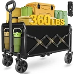 Wagons Carts Foldable - Collapsible 360LBS Folding With Wheels Portable. Fixed Price $49.85.