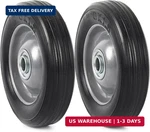 (2-PACK) Ar-pro 6" X 1.5" Flat Free Solid Rubber Wheel Assemblies Replacement. Fixed Price $33.73.