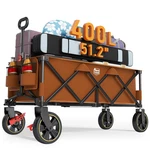 Timber Ridge 51.2 Extended Collapsible Wagon Cart Brakes And Cargo Net 500LBS. Fixed Price $147.38.