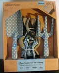 Essentials 3-PIECE Garden Tools Set Bonus Gloves Trowel, Pruner, Cultivator New. Fixed Price $29.95.