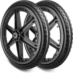 20X1.95" Rim Flat Free Tire Assembly For Rubbermaid Garden Yard Cart,. Fixed Price $70.27.