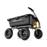 Gorilla Dump Cart 7-CU-FT Poly Garden Tool Black With 1200-LB Weight Capacity. Fixed Price $228.61.