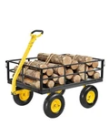 Vevor Steel Garden Cart 1200LB Capacity Heavy Duty Yard Wagon Utility 13IN. Fixed Price $169.99.