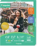 Glossy Photo Paper 4X6, 5X7, 8.5X11, 120 Variety Pack Bulk, Assorted Sizes, Inkj. Fixed Price $33.99.