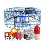 A1FISHER Heavy Duty Crab Pot Trap Blue Net Coated 3 Tunnel With 2 Doors(.... Fixed Price $256.17.