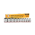 Rigor 27038 Max-grip Non-slip Standard Socket Set, 10-PIECE Anti-slip Chrom.... Fixed Price $36.80.