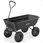 Gorilla Carts Poly Garden Dump Cart, 4 Cu Ft Tub, 600 Lb Haul Capacity, Black.... Fixed Price $189.86.