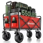 Gvdv Collapsible Folding Wagon, 550LBS Large Heavy Duty Utility Cart. Fixed Price $106.00.
