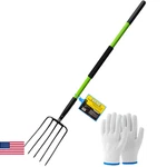 Forcolid Pitch FORK-57 Inch 5-TINE Steel Garden Heavy Duty, Mulch With Cush. Fixed Price $61.57.
