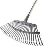 Yocada 19.3" Garden Leaf Rake Wide Heavy Duty Adjustable Long Handle Yellow. Fixed Price $31.99.