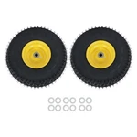 Lablt 2 Pack 15X6.00-6 3/4" Axle, 3" Offset Hub Lawn Mower Inflated Tire Wheel. Fixed Price $64.64.