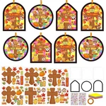 Cinrobiye 24 Set Fall Religious Suncatchers Crafts Kits Christian Orange. Fixed Price $23.58.