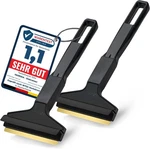 Car Ice Scraper Brass Blade - Fast, Easy Pack Of 2 Black Limited Edition. Fixed Price $34.08.