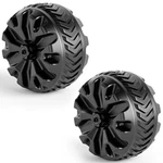 Portal Wagon Wheels Replacement 8" Diameter X 3.4" Wide For 2 Pcs, Black. Fixed Price $67.69.
