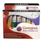 Daler Rowney Georgian 6-TUBE Starter Water Mixable Oil Set. Fixed Price $18.00.