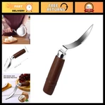 Coconut Meat Removal Tool Stainless Steel Scraper With Wooden Handle & Non-sli. Fixed Price $31.99.