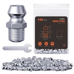 Trilink 1/4"-28 Zerk Grease Fittings, Sae Nipples With Straight, Greas.... Fixed Price $14.71.