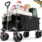 Uyittour Collapsible Folding Wagon Cart Heavy Dty Foldable Big Wheel Beach. Fixed Price $155.00.