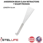 Anderson Bear Claw Retractors Facelift Hook 7 Sharp Prongs Plastic Surgery Tools. Fixed Price $103.92.