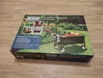 Seina Compact Collapsible Folding Utility Cart Wagon Garden Outdoor Camp, Black. Fixed Price $119.00.