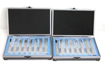 Lot Of Accusize Industrial Tools 8-PIECE Hss 1/2'' Shank Lathe Bits Sets. Fixed Price $160.00.