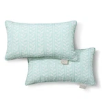 Indoor Outdoor Decorative Lumbar Pillow 2-PACK Uv Fade Resistant, 11"X18". Fixed Price $25.32.